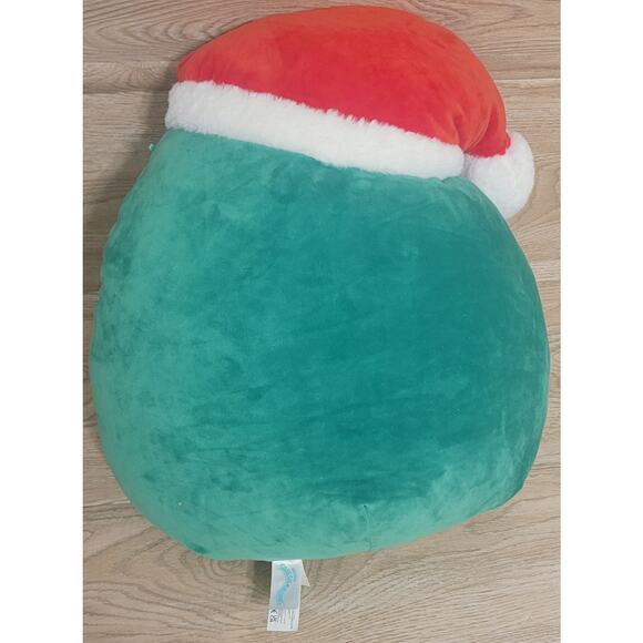 Squishmallows  16in. Carol Christmas Tree in Santa Hat  Pre-owned Holiday Plush - Picture 3 of 4